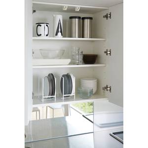 Range vaisselle Tower Acier / Silicone - Blanc