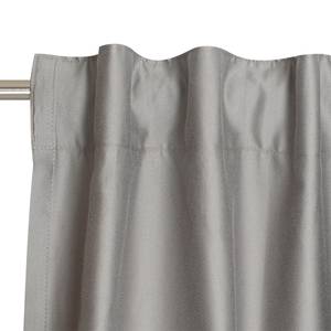 Gordijn Soft katoen/polyester - Grijs - 130 x 250 cm