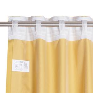 Rideau Soft Coton / Polyester - Jaune - 130 x 250 cm