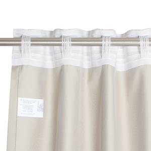 Rideau Soft Coton / Polyester - Beige - 130 x 250 cm