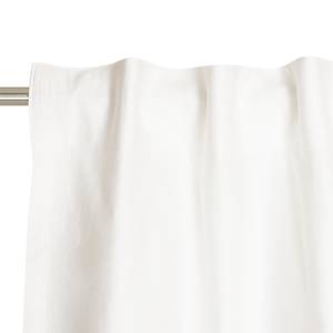Gordijn Soft katoen/polyester - Wit - 130 x 250 cm