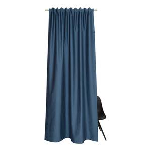 Fertiggardine Soft Baumwolle / Polyester - Blau - 130 x 250 cm