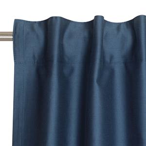 Fertiggardine Soft Baumwolle / Polyester - Blau - 130 x 250 cm