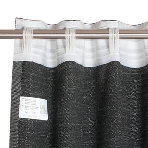 Fertiggardine Solo Baumwolle / Polyester - Grau - 130 x 300 cm