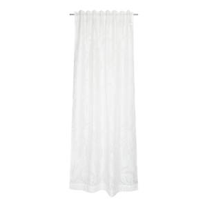 Rideau Grain Coton / Polyester - Blanc