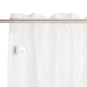 Rideau Grain Coton / Polyester - Blanc