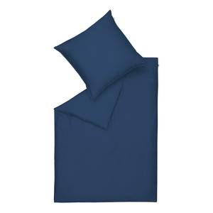 Parure de lit Pure Coton - Bleu marine - 135 x 200 cm + oreiller 80 x 80 cm