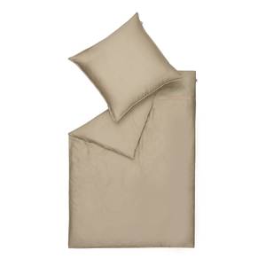 Parure de lit Pure Coton - Beige - 155 x 220 cm + oreiller 80 x 80 cm