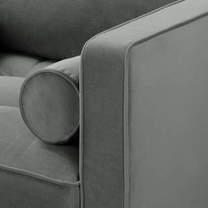 3-Sitzer Sofa LAONA Samt Vaia: Grau