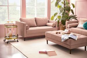 2-Sitzer Sofa LAONA Samt Vaia: Rosa