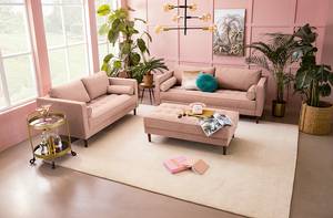 2-Sitzer Sofa LAONA Samt Vaia: Rosa