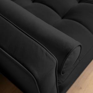 Fauteuil LAONA Velours Vaia: Noir