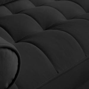 Fauteuil LAONA Velours Vaia: Noir