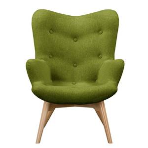 Fauteuil BRAZIL Geweven stof Ondria: Antiek groen - Zonder hocker