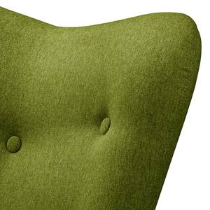 Fauteuil BRAZIL Geweven stof Ondria: Antiek groen - Zonder hocker