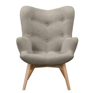 Fauteuil BRAZIL Geweven stof Ondria: Grijs - Zonder hocker