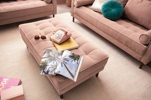 Banquette LAONA Velours Vaia: Rose