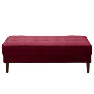 Banquette LAONA Velours Vaia: Rouge foncé