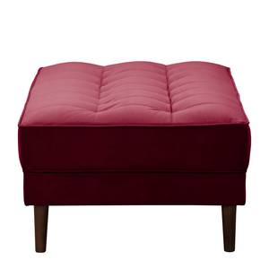 Banquette LAONA Velours Vaia: Rouge foncé