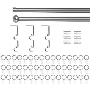 Tringle à rideau Kugel II (extensible) Acier galvanisé - Chrome mat