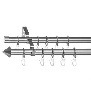 Gardinenstange Kegel II (ausziehbar) Stahl, galvanisiert - Chrom matt