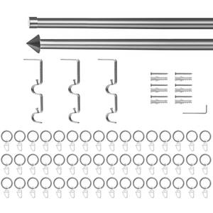 Tringle à rideau Kegel II (extensible) Acier galvanisé - Chrome mat
