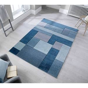 Laagpolig vloerkleed Cosmos polypropeen - Jeansblauw - 120 x 170 cm