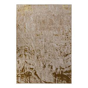 Laagpolig vloerkleed Arissa polypropeen - goudkleurig - 200 x 290 cm