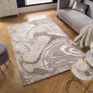 Kurzflorteppich Marbled Polypropylene - Beige - 160 x 230 cm