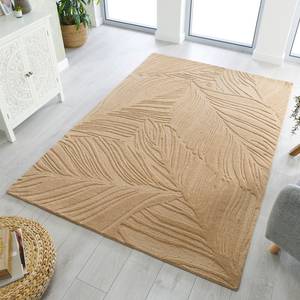 Wollteppich Lino Leaf Wolle - Beige - 120 x 170 cm