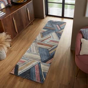 Tapis de couloir Ortiz Laine - Naturel / Multicolore