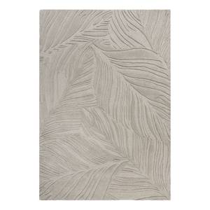 Wollteppich Lino Leaf Wolle - Lichtgrau - 120 x 170 cm