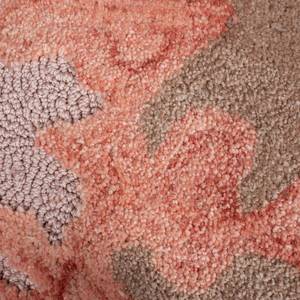 Kurzflorteppich Soft Floral Polyester - Terracotta - 120 x 170 cm
