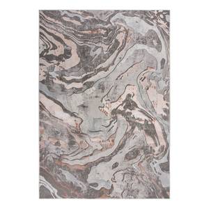 Kurzflorteppich Marbled Polypropylene - Rosa - 80 x 150 cm