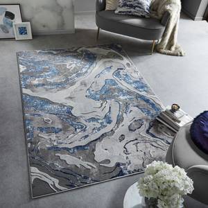 Tapis Marbled Polypropylène - Bleu marine - 200 x 290 cm