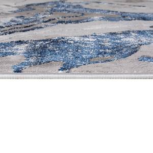 Kurzflorteppich Marbled Polypropylene - Marineblau - 200 x 290 cm