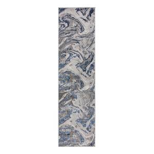 Loper Marbled polypropeen - Marineblauw - 60 x 230 cm