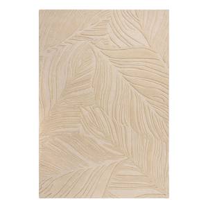 Wollen vloerkleed Lino Leaf wol - Crème - 160 x 230 cm