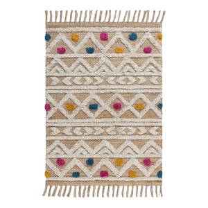 Laagpolig vloerkleed Kahima katoen - meerdere kleuren - 160 x 230 cm