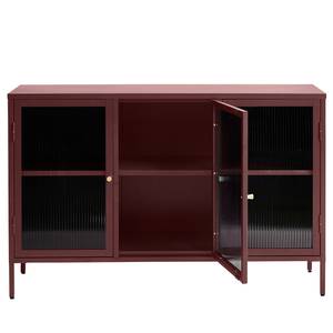 Sideboard Bunta Floro Metall - Dunkelrot