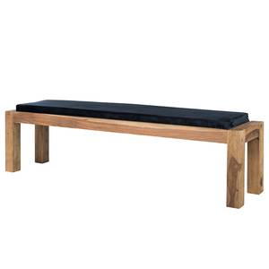 Banquette Yoga Sheesham massif / Polyester - Naturel / Noir