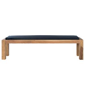 Banquette Yoga Sheesham massif / Polyester - Naturel / Noir