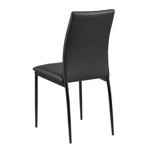 Gestoffeerde stoel Domenica II (4 stuk) Zwart