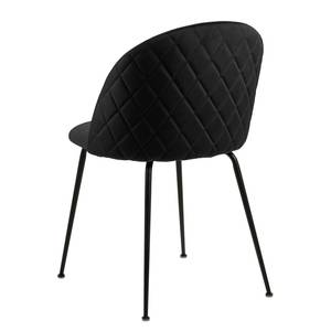 Chaises capitonnées Luray lot de 2 Noir