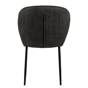 Gestoffeerde stoel Koppal I (set van 2) Vintage zwart