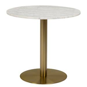 Tavolino da bar Richfield Bianco - Metallo - Pietra - 80 x 75 x 80 cm