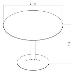 Table Ireby I Partiellement en frêne massif / Fer - Frêne noir / Noir