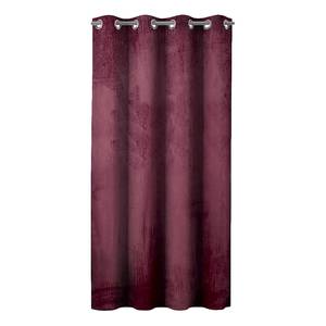 Gordijn Velvet polyester - Bourgondië rood - 140 x 270 cm