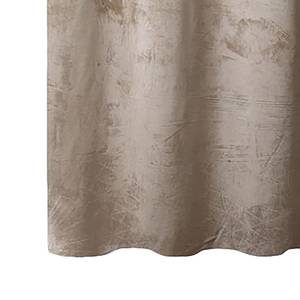 Gordijn Velvet polyester - Beige - 140 x 270 cm