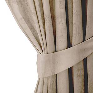 Rideau à œillets Velvet Polyester - Beige - 140 x 270 cm